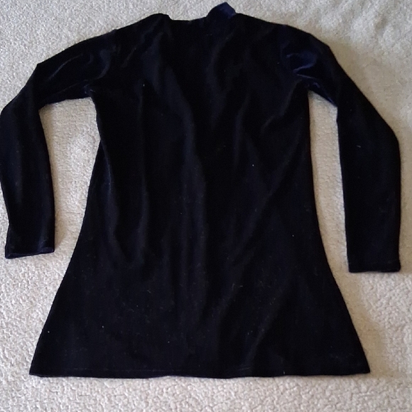 Evy's Tree Deep Blue Velvet Cardigan - Picture 6 of 7